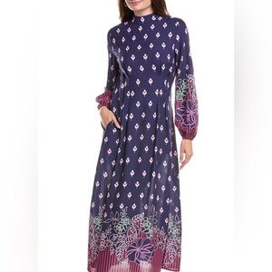 NWT Floral Navy Maxi Dress